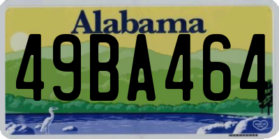 AL license plate 49BA464