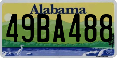 AL license plate 49BA488