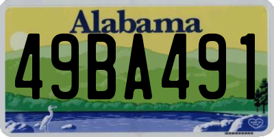 AL license plate 49BA491