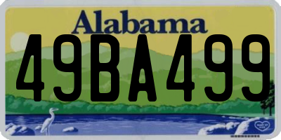 AL license plate 49BA499