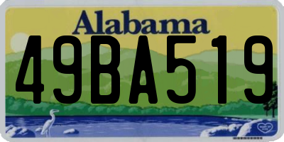AL license plate 49BA519