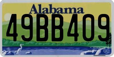 AL license plate 49BB409