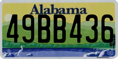 AL license plate 49BB436