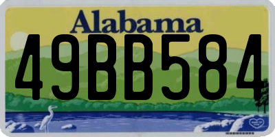 AL license plate 49BB584