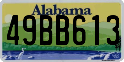AL license plate 49BB613