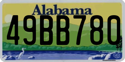 AL license plate 49BB780