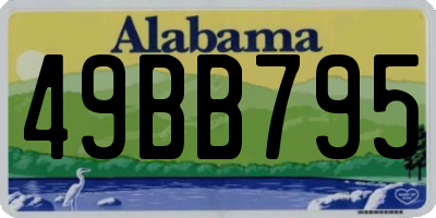 AL license plate 49BB795