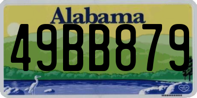 AL license plate 49BB879