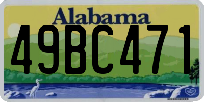 AL license plate 49BC471