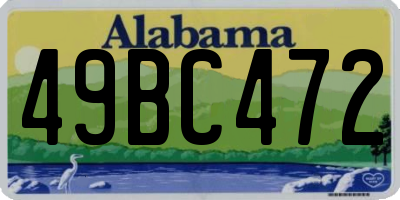 AL license plate 49BC472