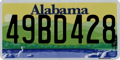 AL license plate 49BD428