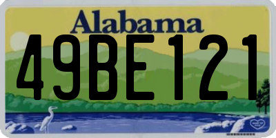 AL license plate 49BE121
