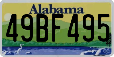 AL license plate 49BF495