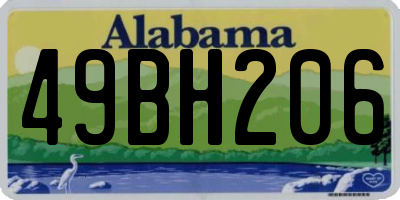 AL license plate 49BH206