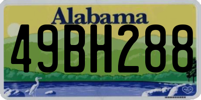AL license plate 49BH288