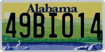 AL license plate 49BI014