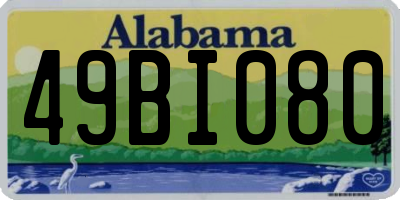 AL license plate 49BI080