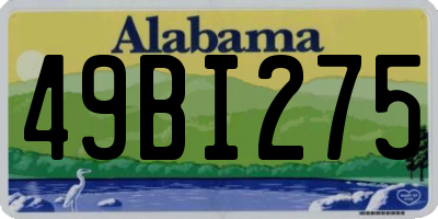 AL license plate 49BI275