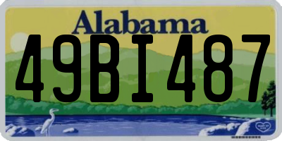 AL license plate 49BI487