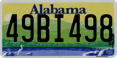 AL license plate 49BI498
