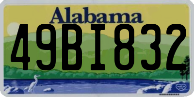 AL license plate 49BI832