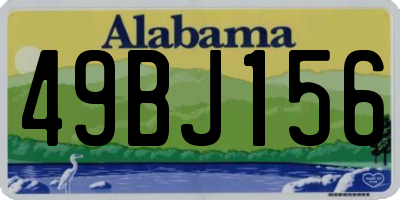 AL license plate 49BJ156