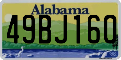AL license plate 49BJ160