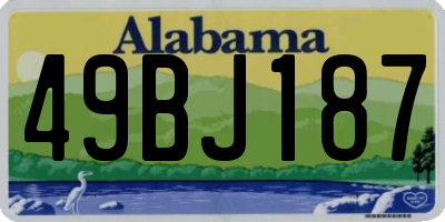AL license plate 49BJ187