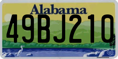 AL license plate 49BJ210