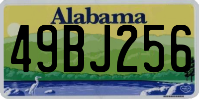 AL license plate 49BJ256