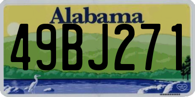 AL license plate 49BJ271