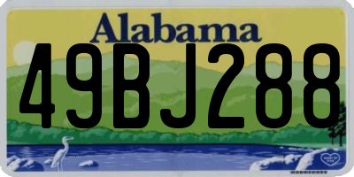 AL license plate 49BJ288