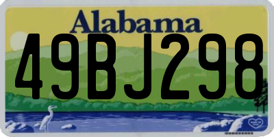 AL license plate 49BJ298