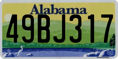 AL license plate 49BJ317
