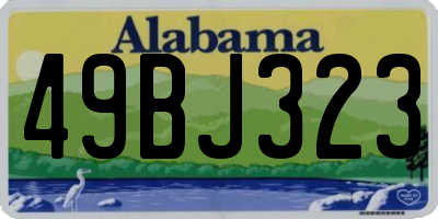 AL license plate 49BJ323