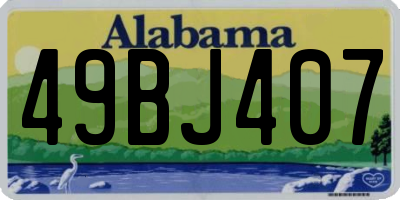 AL license plate 49BJ407