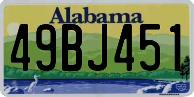 AL license plate 49BJ451