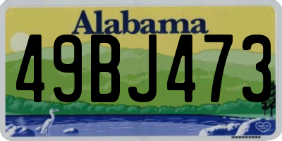 AL license plate 49BJ473