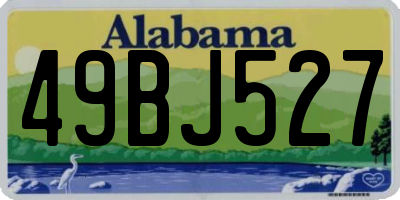 AL license plate 49BJ527