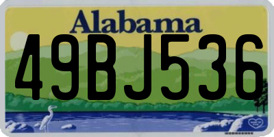 AL license plate 49BJ536