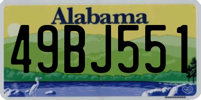AL license plate 49BJ551