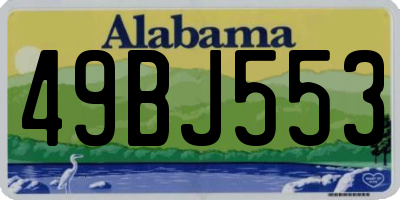 AL license plate 49BJ553