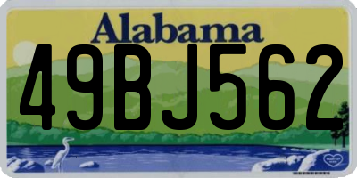 AL license plate 49BJ562