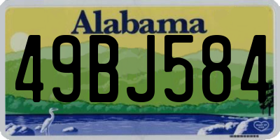 AL license plate 49BJ584