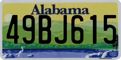 AL license plate 49BJ615
