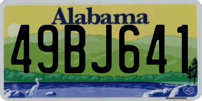 AL license plate 49BJ641