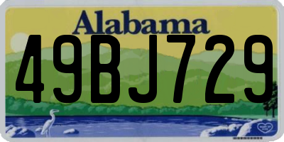 AL license plate 49BJ729