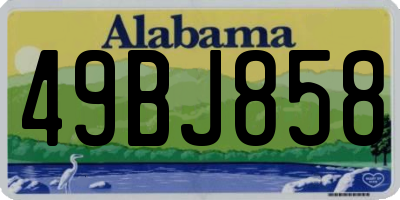 AL license plate 49BJ858