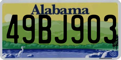 AL license plate 49BJ903