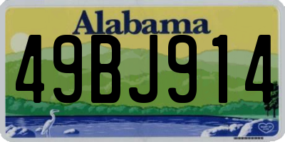 AL license plate 49BJ914